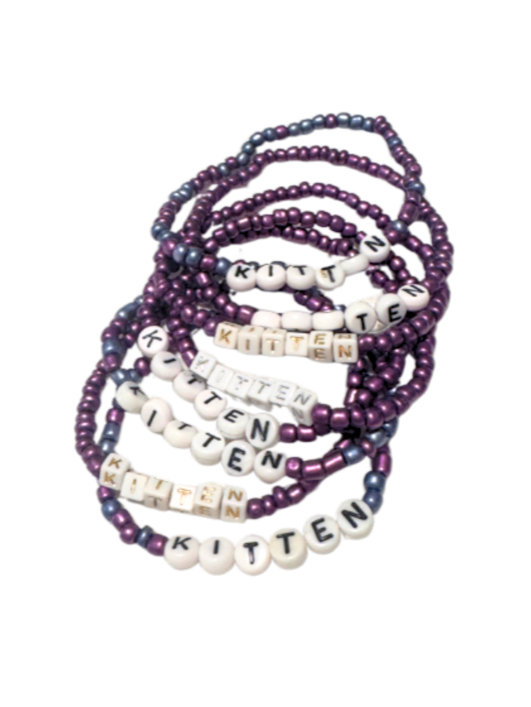 Purple Kitten Bracelets