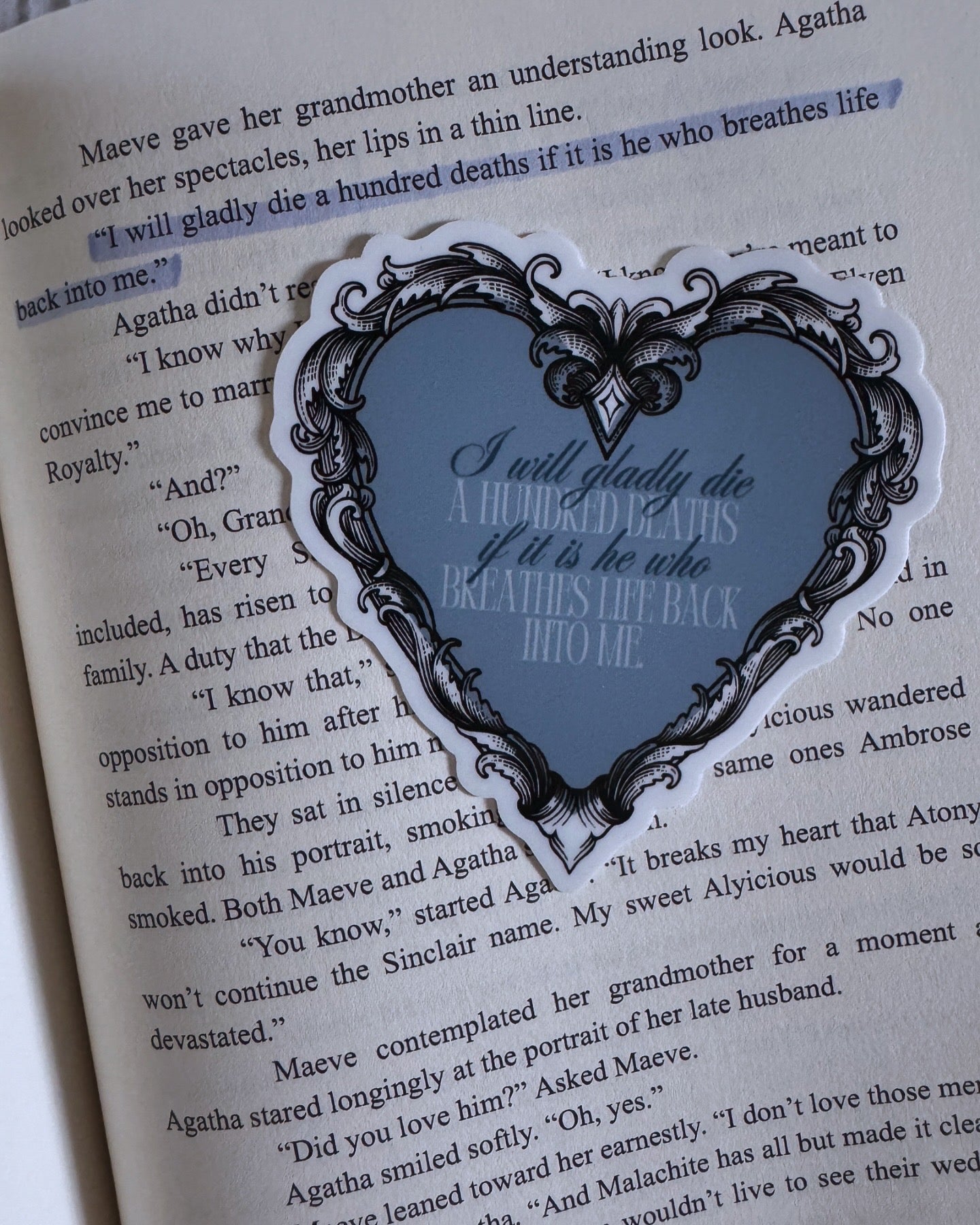 Maeve Quote Heart Sticker