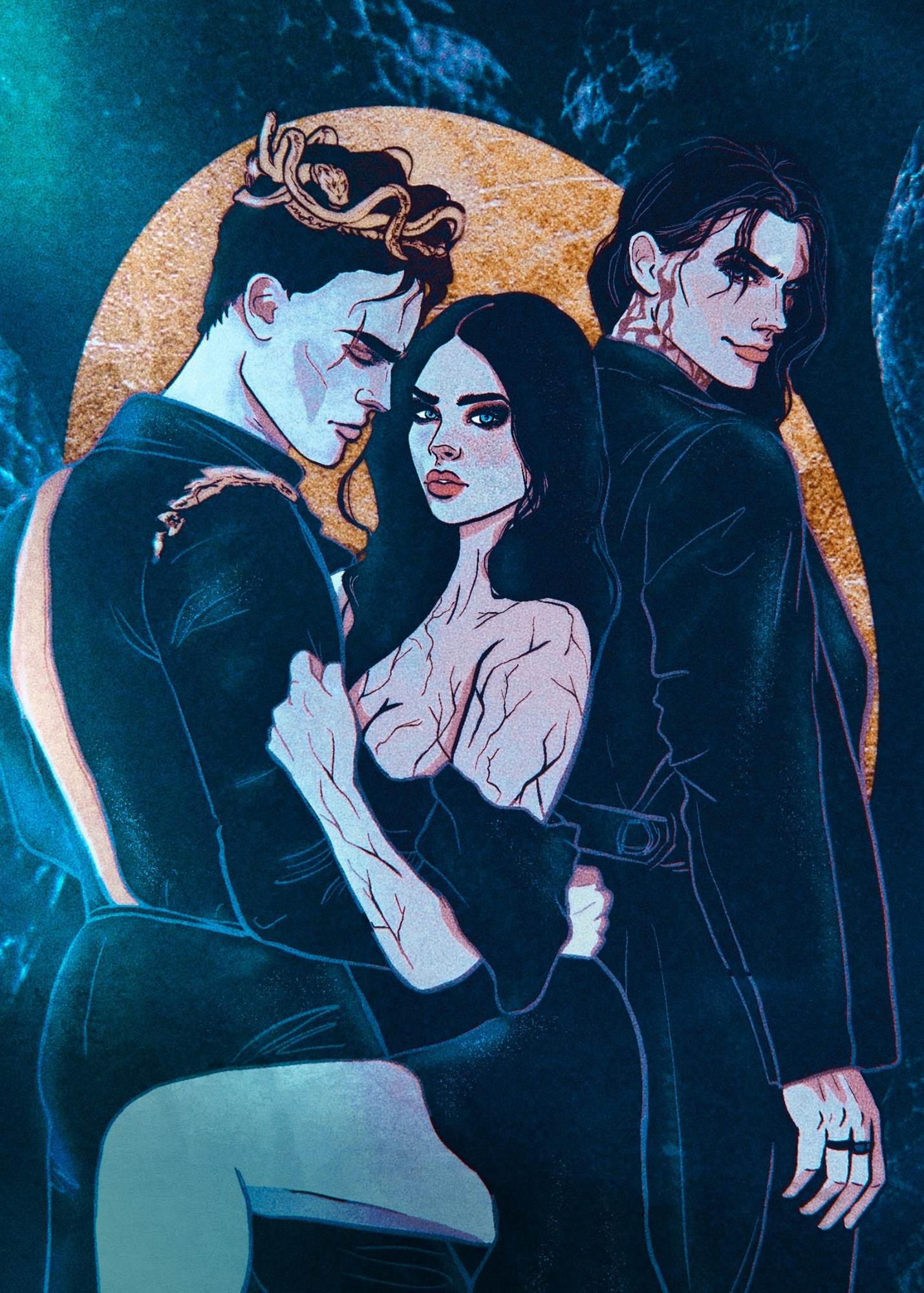 Maeve, Mal, and Reeve art print by Nikkita Bell